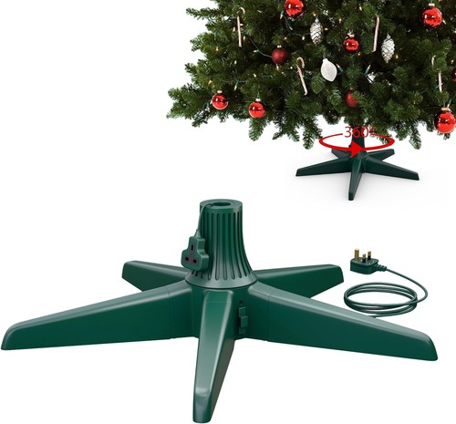 360 rotating christmas tree - christmas,
