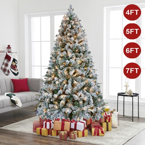 Luxury snow flocked christmas - luxury,
