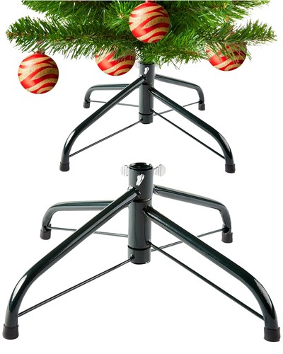 Green metal christmas tree - christmas,
